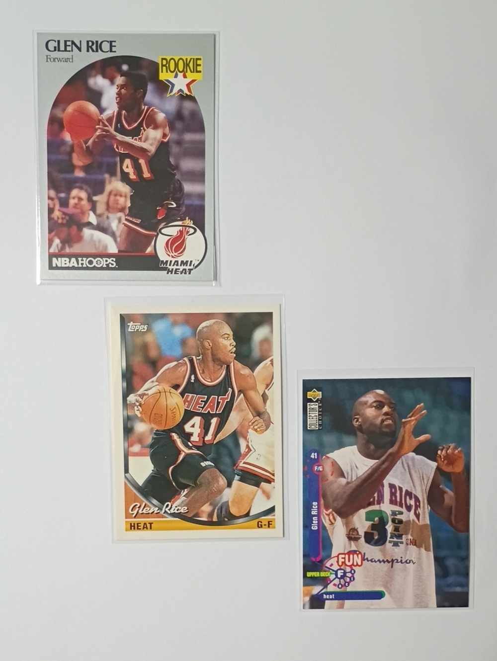 Glen Rice Miami Heat Basketball Card - Black Jersey
